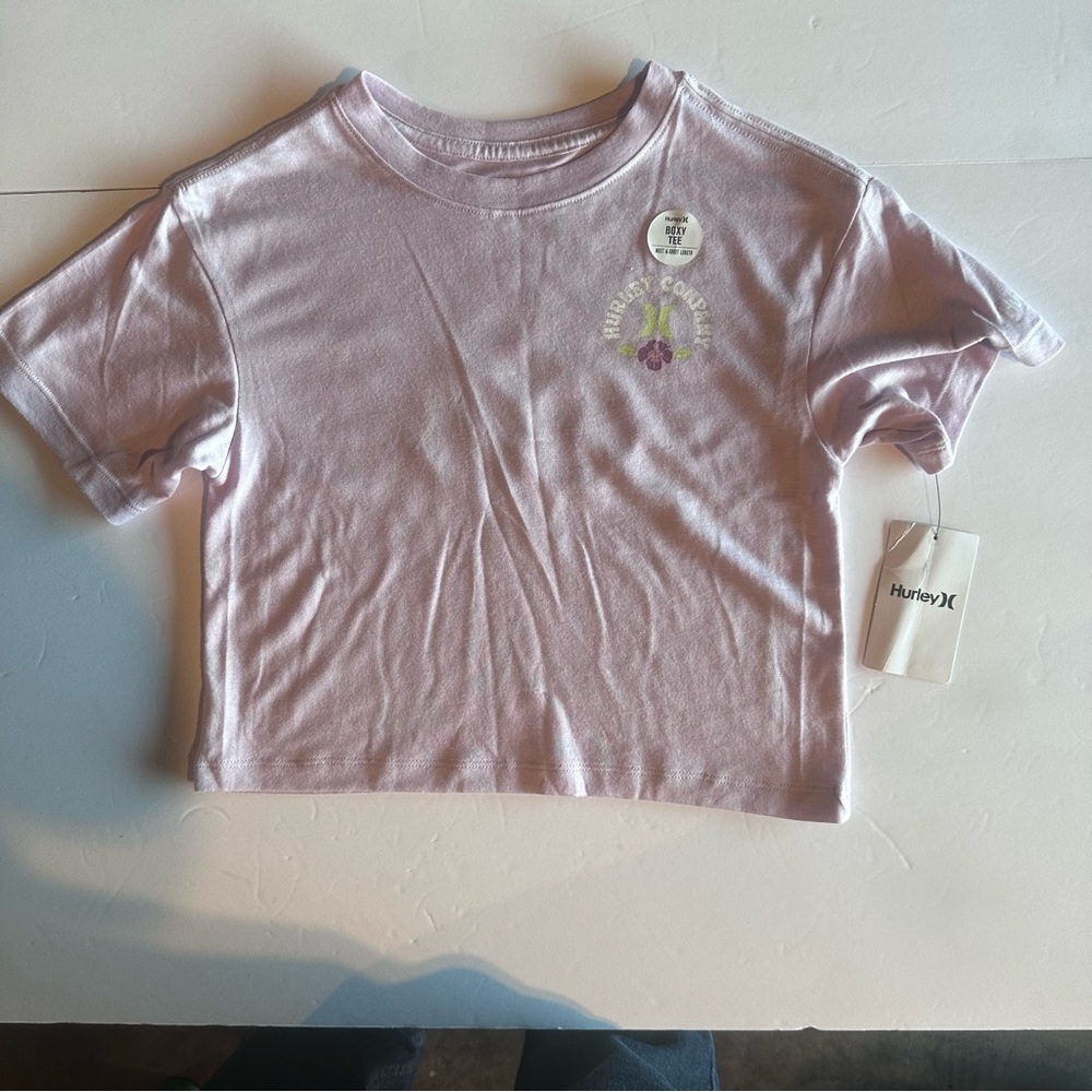 Hurley Kids Light Pink Short Sleeve Tee